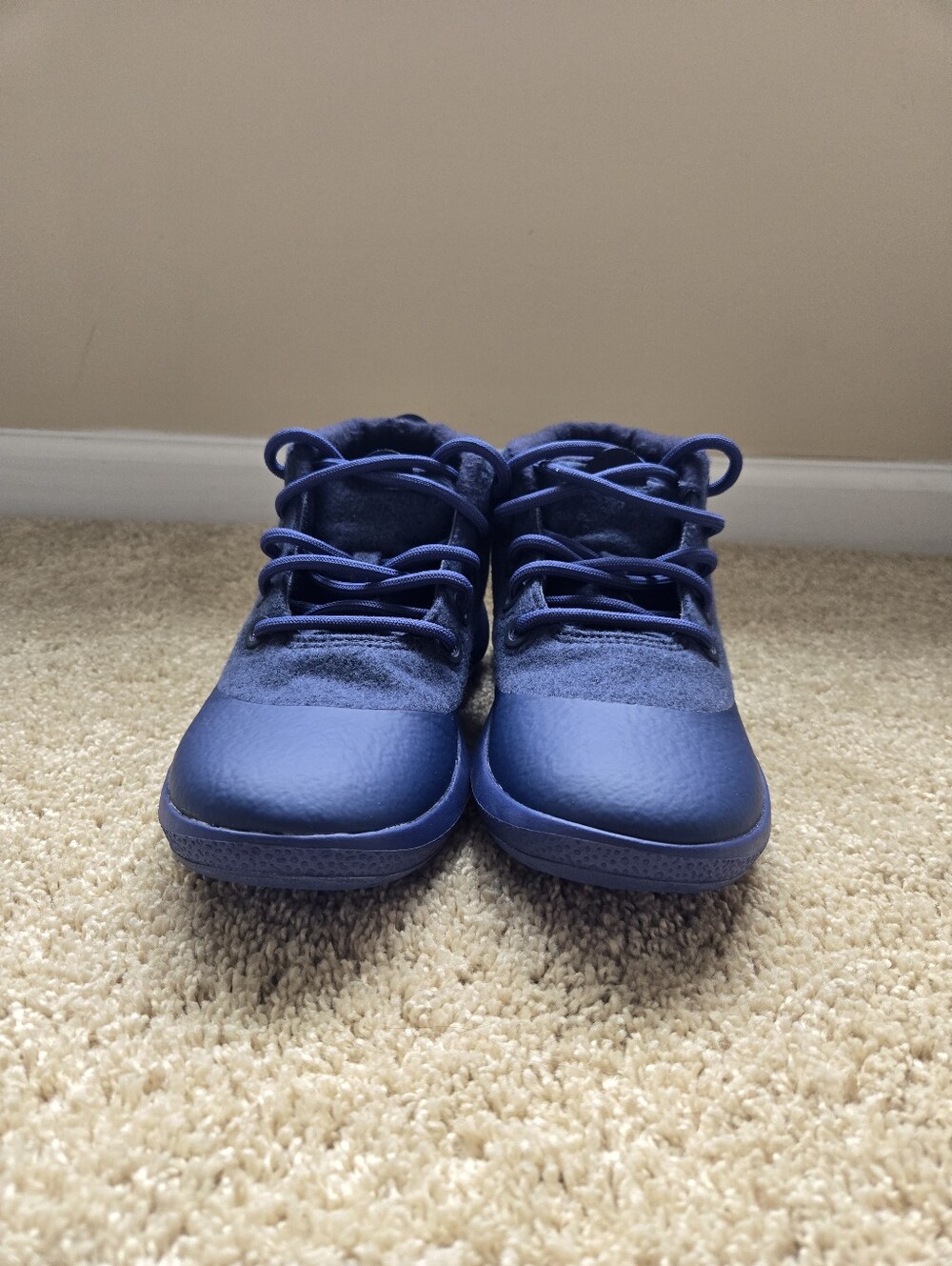 Allbirds Wool High Top Runners Womens 9 Blue Lace Up - Picture 2 of 10